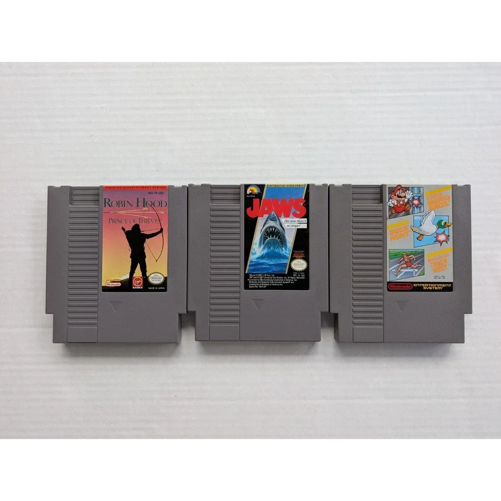 Vintage NES Game Lot of 9 w/ Carrying Case Mario Bros Donkey Kong Nintendo